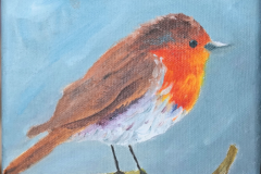 Rotkehlchen "15 cm x 15 cm"