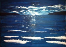 Nachtstimmung "50 cm x 70 cm"