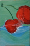 Kirsche im Wasser "40 cm x 60 cm"