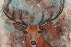 "Hirsch" 80 cm x 80 cm