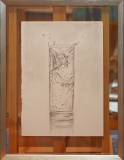 Eiswürfel im Wasserglas "Rahmen 30 cm x 40 cm"