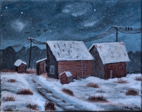 Winter beim Bauern "30 cm x 24 cm"