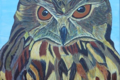 "Eule"  50 cm x 60 cm