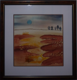 Mondschein-am-See, gerahmt