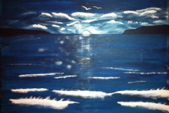 Nachtstimmung "50 cm x 70 cm"
