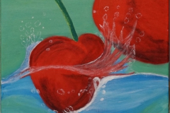 Kirsche im Wasser "40 cm x 60 cm"