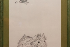 Kirsche u. Meerschweinchen "Rahmen 30 cm x 40 cm"