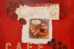 "Cafèzeit" 60 cm x 60 cm