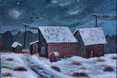 Winter beim Bauern "30 cm x 24 cm"