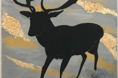 Dammhirsch "50 cm x 70 cm"