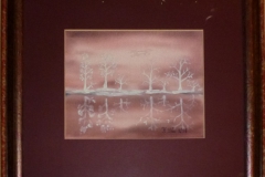 vereister See "Rahmem 38,5 cm x 34,5 cm"