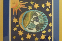 Sternzeichen_Fisch "Rahmen 60 cm x 60 cm"